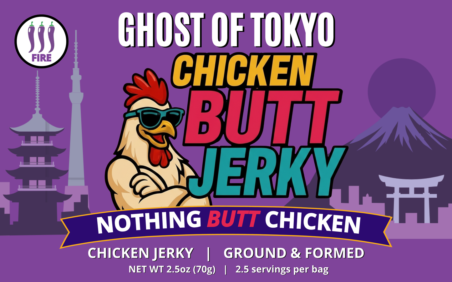 Ghost Of Tokyo Chicken Jerky (2.5oz)
