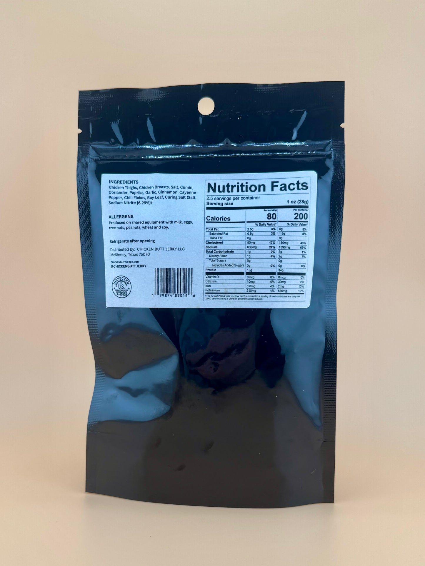 Mediterranean Fling Chicken Jerky (2.5oz)