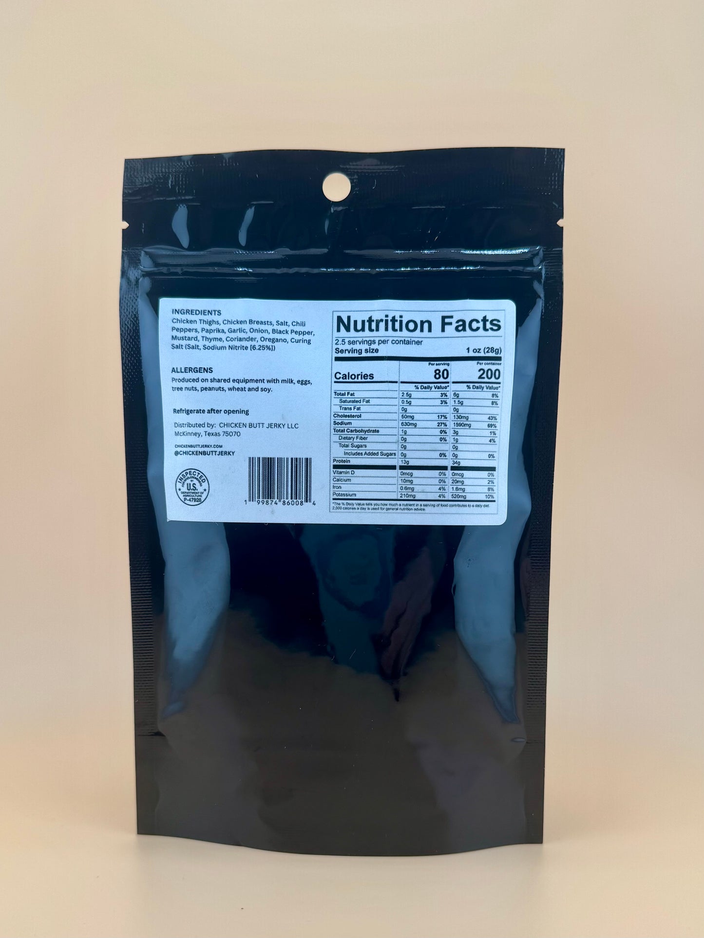 Nashville Hot Chicken Jerky (2.5oz)